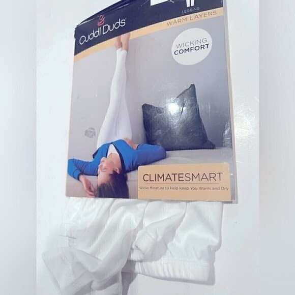 New CUDDL DUDS Climatesmart Leggings extra small in white pants XS - Picture 6 of 6